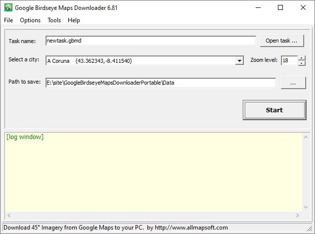 Google Birdseye Maps Downloader