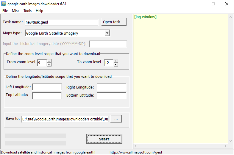 Google Earth Images Downloader