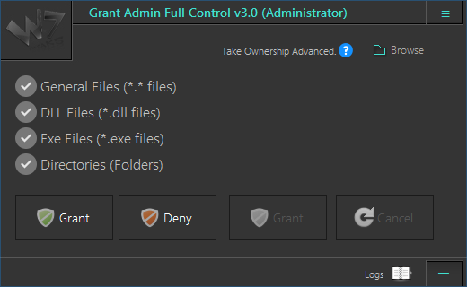 Grant Admin Full Control