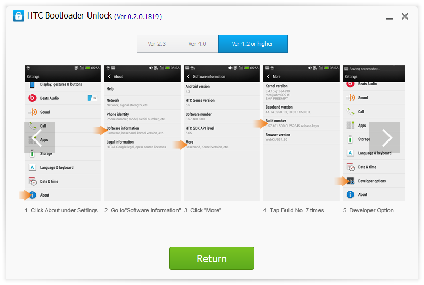 HTC Bootloader Unlock