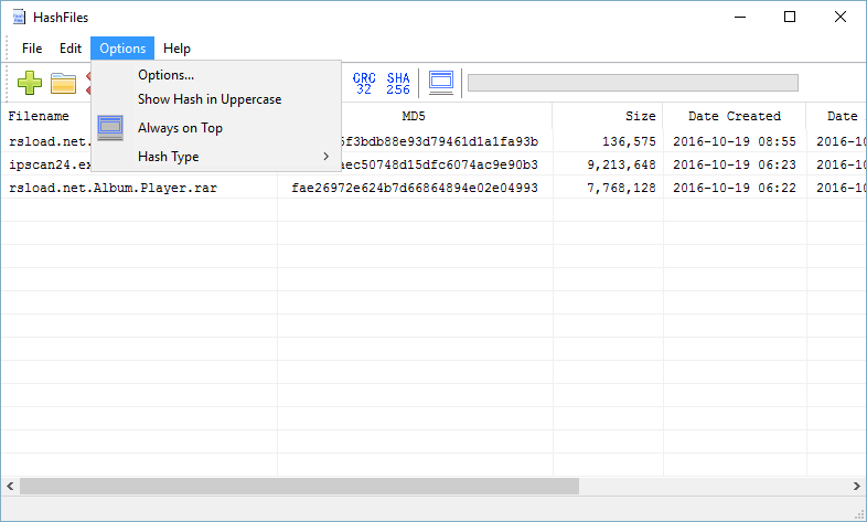 HashFiles бесплатно