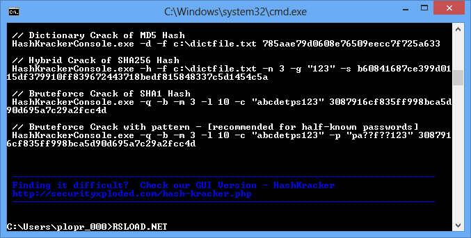 HashKrackerConsole