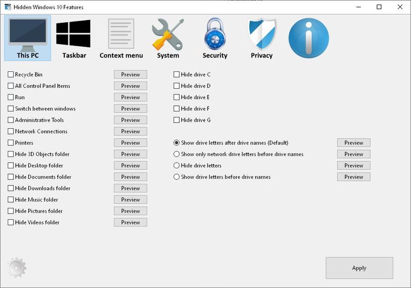 Hidden Windows 10 Features