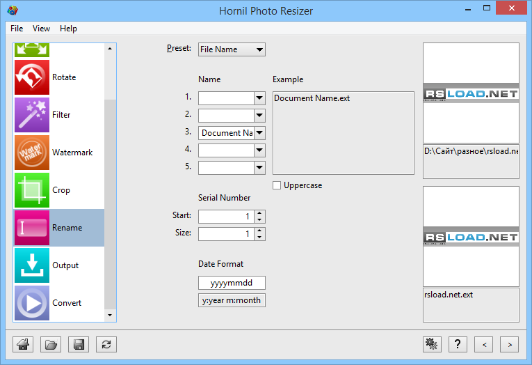 Hornil Photo Resizer