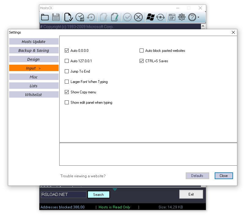HostsCK бесплатно
