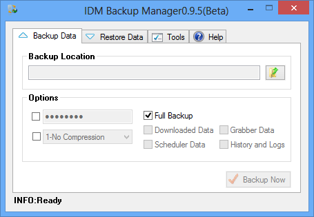IDM Backup Manager
