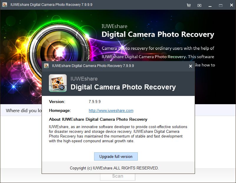 IUWEshare Digital Camera Photo Recovery скачать