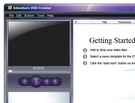 Joboshare DVD Creator