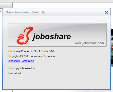 Joboshare iPhone Rip