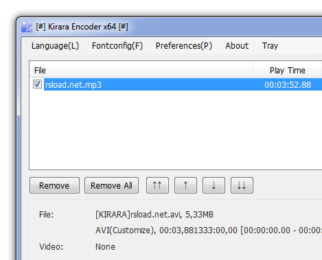 Kirara Encoder