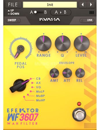 Kuassa Efektor WF3607 Wah Filter