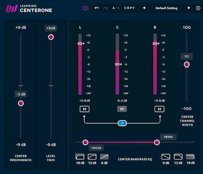Leapwing Audio CenterOne + key