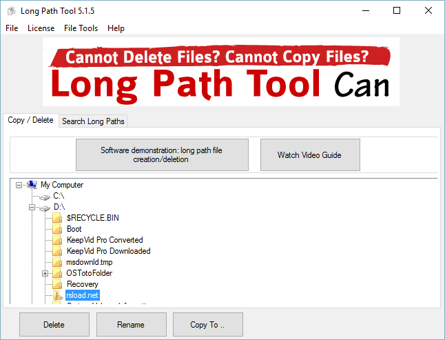 Long Path Tool