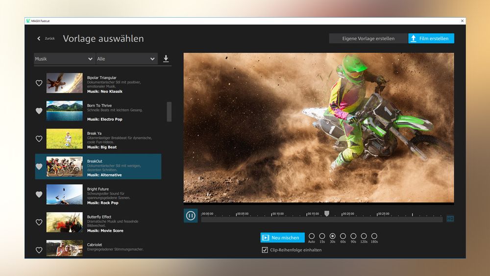MAGIX Fastcut бесплатно