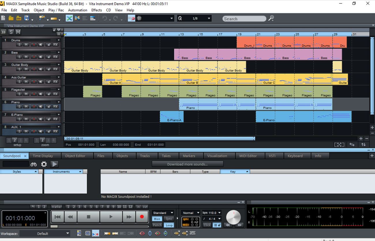 MAGIX Samplitude Music Studio скачать