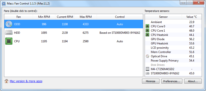 Mac & Boot Camp Fan Control