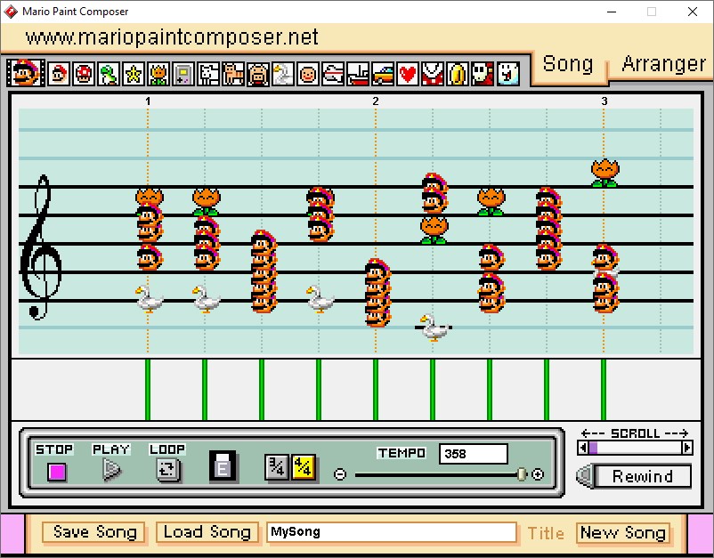 Mario Paint Composer