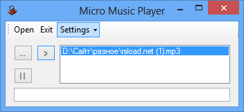 Micro Music Player