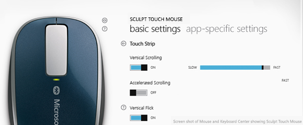 Microsoft Mouse and Keyboard Center