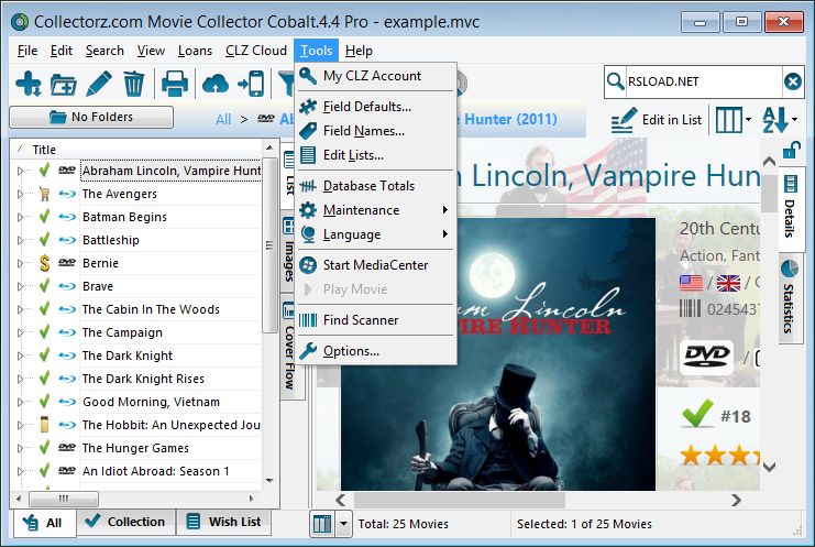 Movie Collector Cobalt
