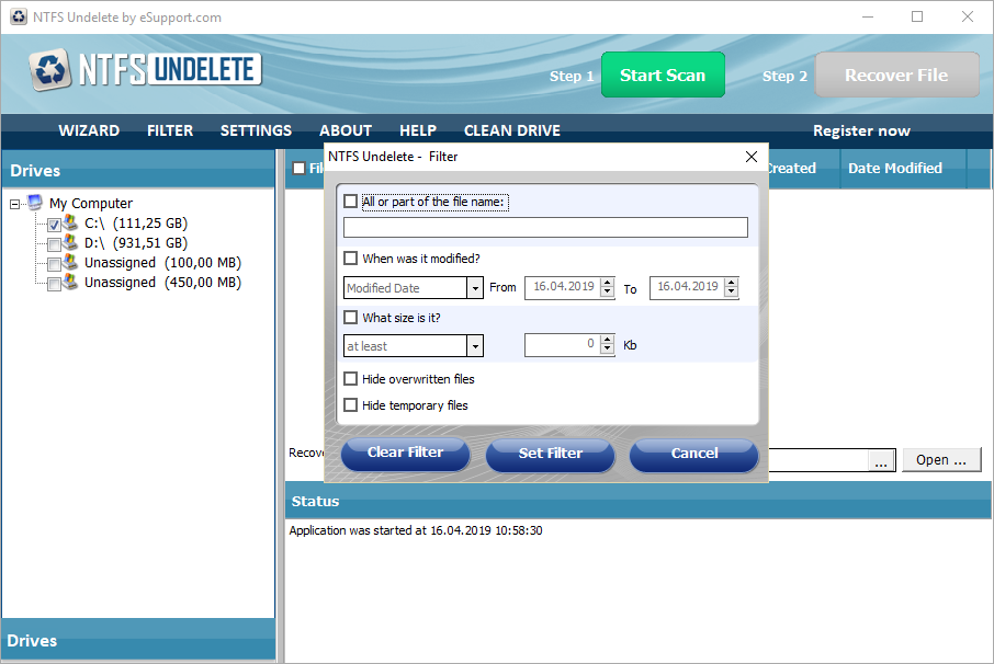 NTFS Undelete бесплатно