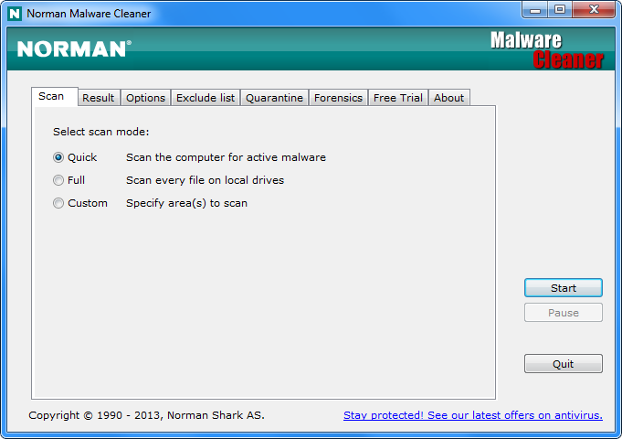 Norman Malware Cleaner