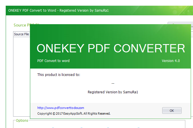 ONEKEY PDF Convert to Word