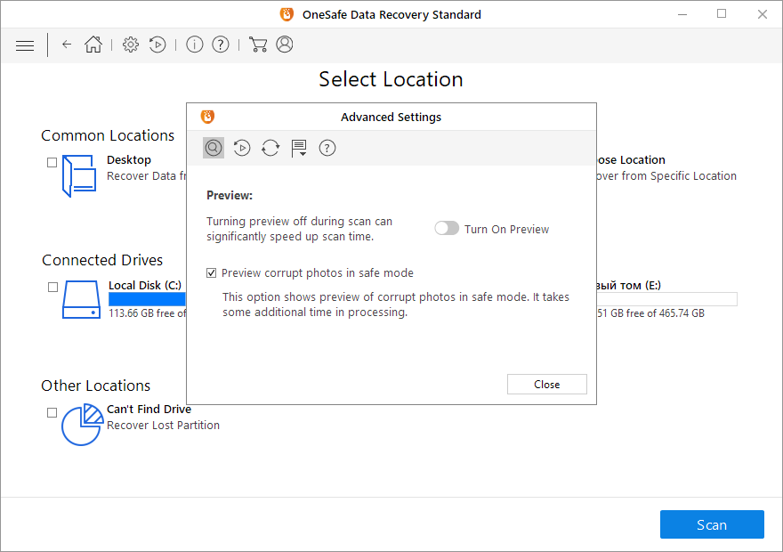 OneSafe Data Recovery скачать бесплатно