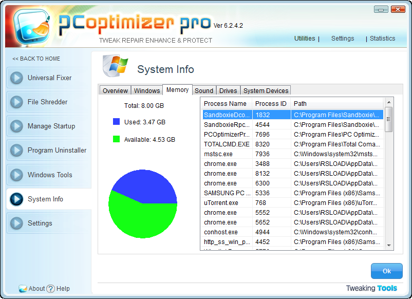 PC Optimizer pro ключ