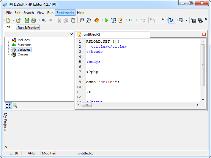 PHP Editor скачать