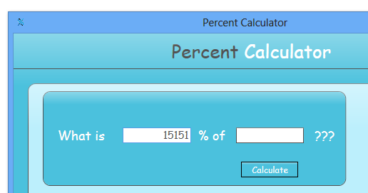 Percent Calculator