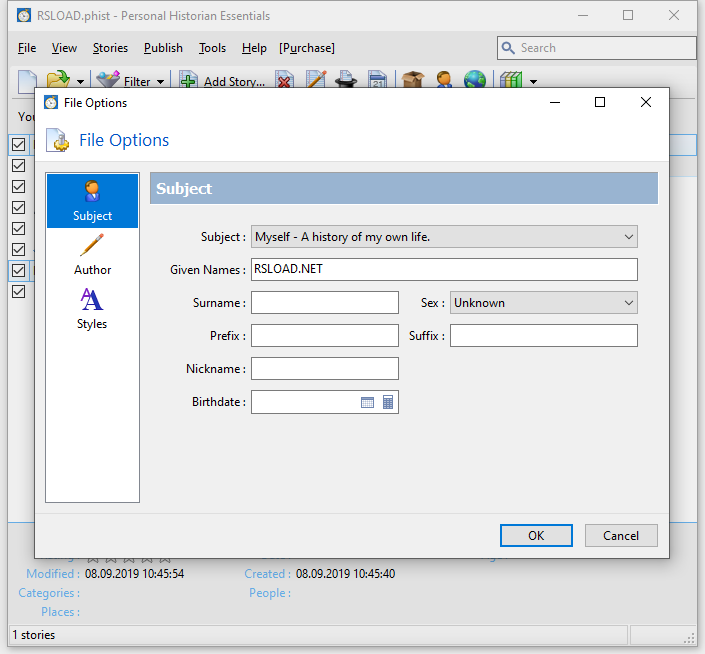Personal Historian скачать бесплатно