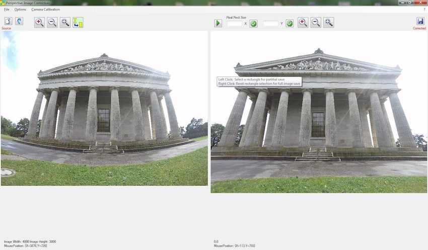 Perspective Image Correction