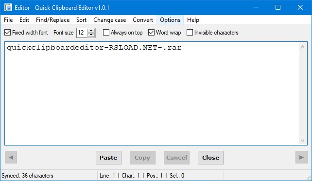 Quick Clipboard Editor