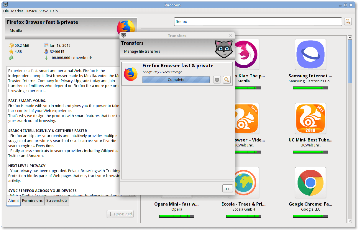 Raccoon программа