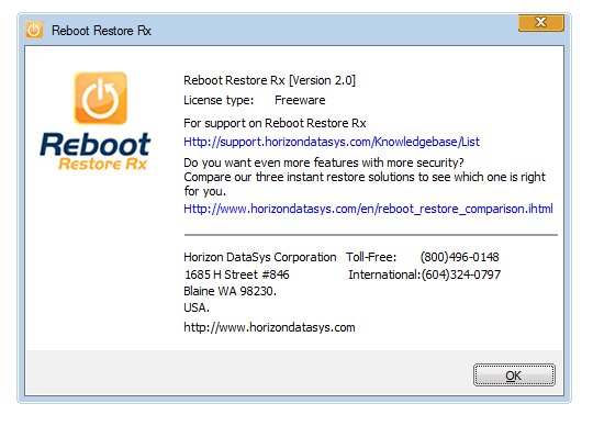 Reboot Restore Rx