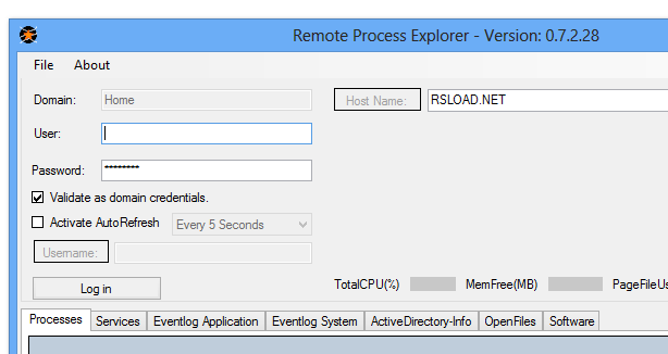 Remote Process Explorer