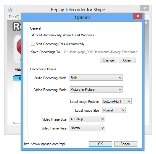 Replay Telecorder for Skype