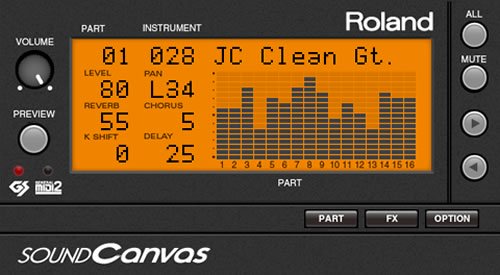 Roland VS SOUND Canvas VA