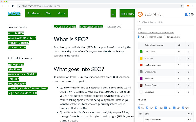 SEO Minion for Chrome