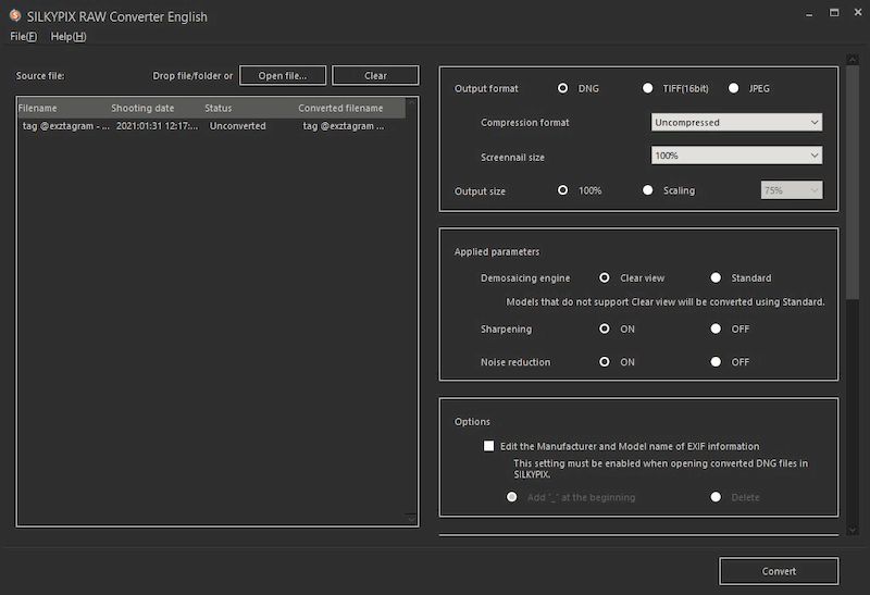 SILKYPIX RAW Converter crack