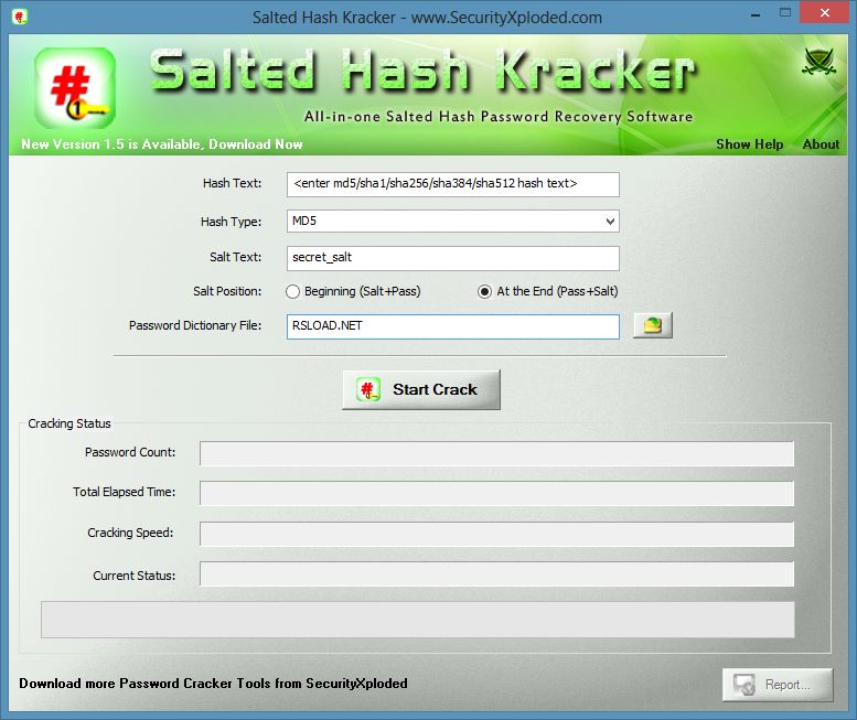 SaltedHashKracker