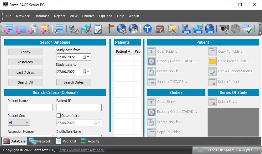 Sante PACS Server PG