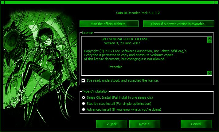 Satsuki Decoder Pack