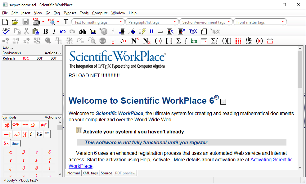 Scientific WorkPlace скачать