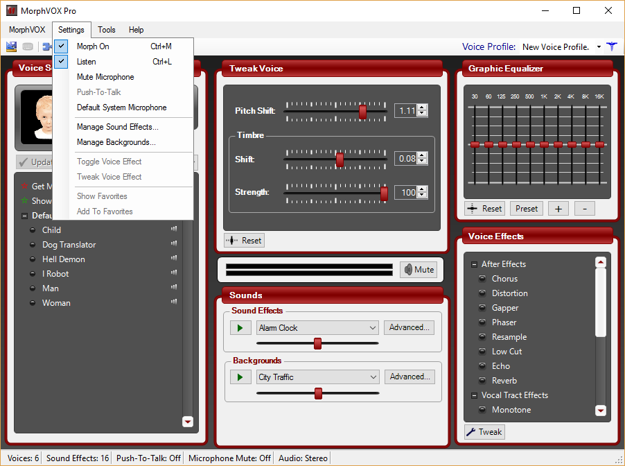 Screaming Bee MorphVOX