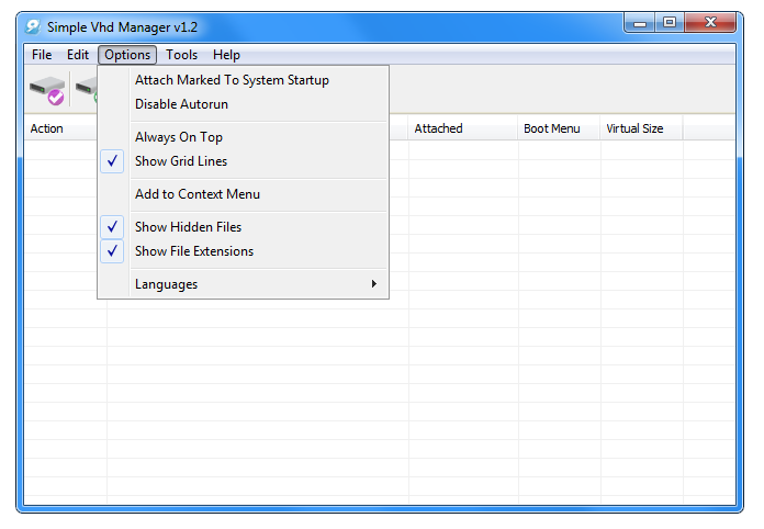 Simple VHD Manager