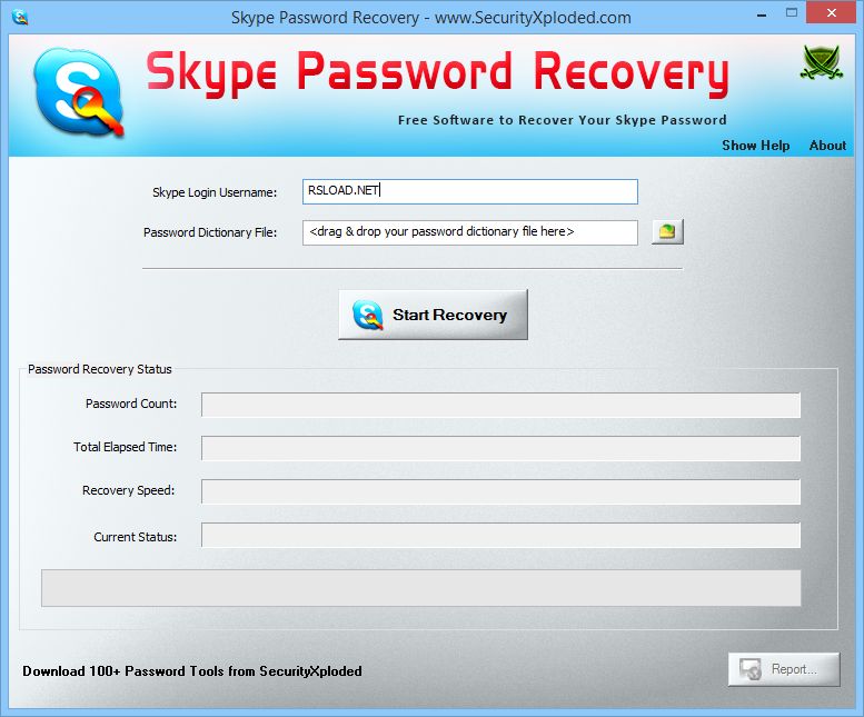 Skype Password Recovery