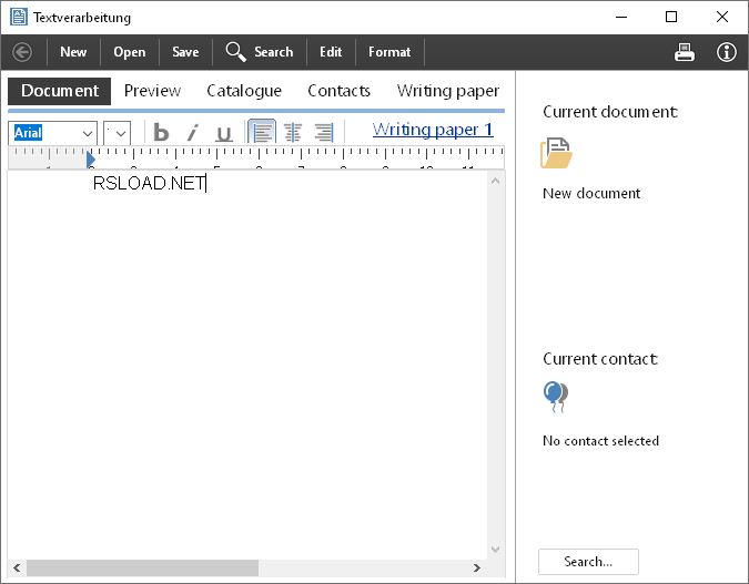 Softwarenetz Text editor