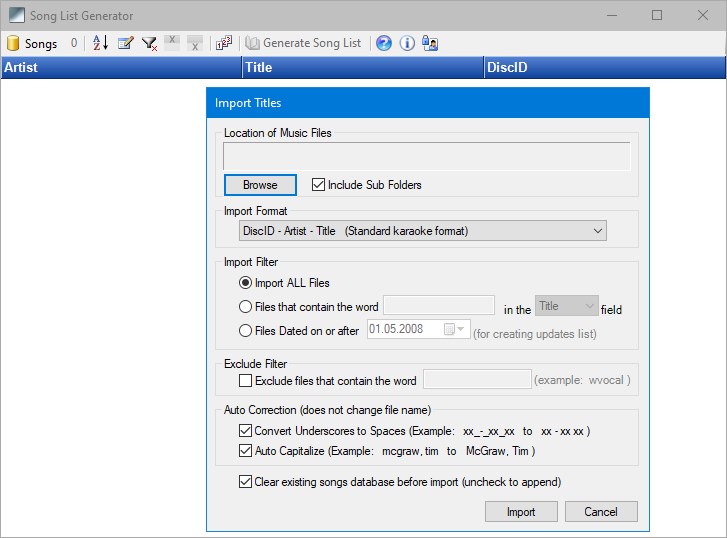 Song List Generator скачать